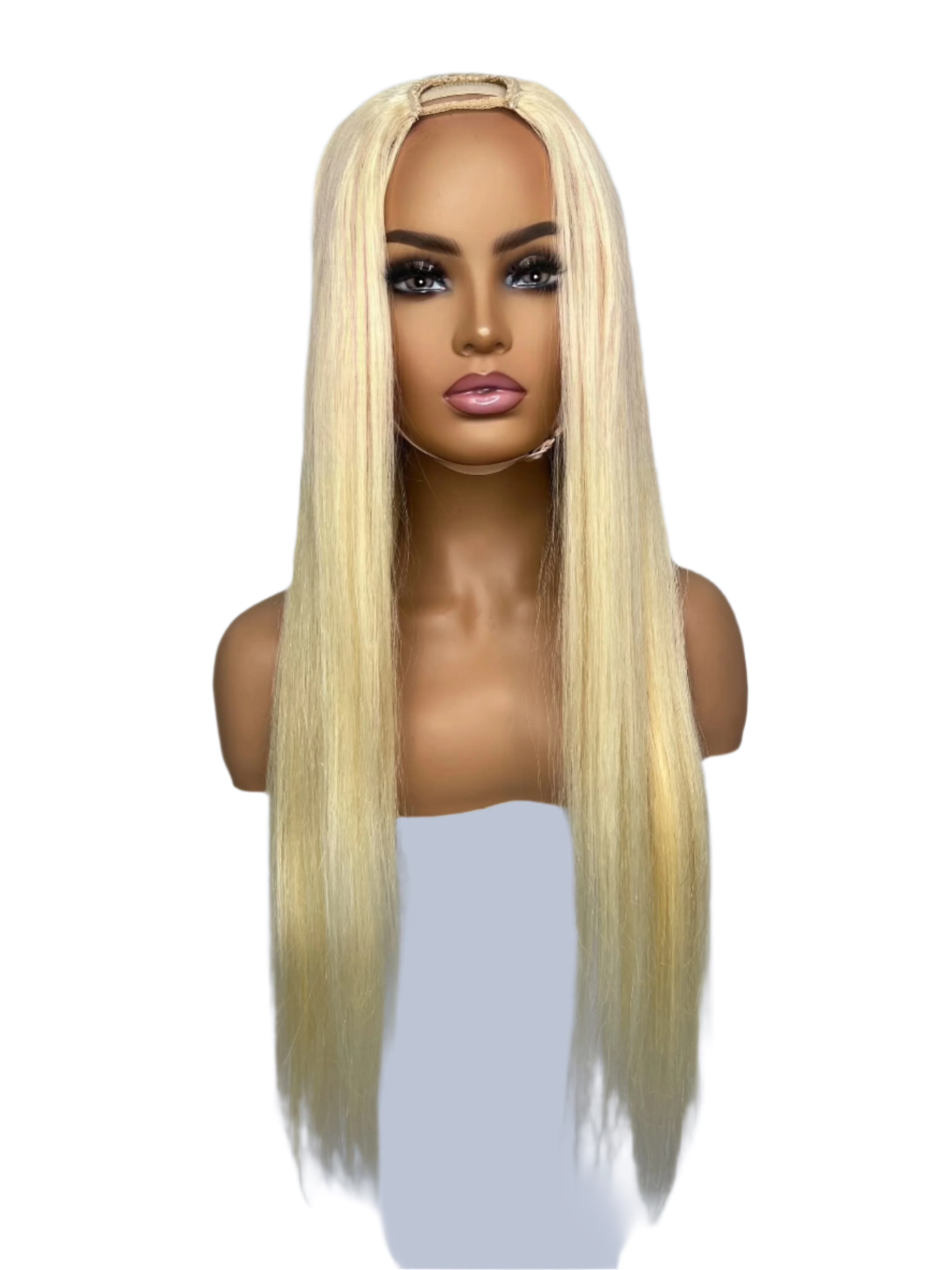 Blonde Straight V-Part Wig