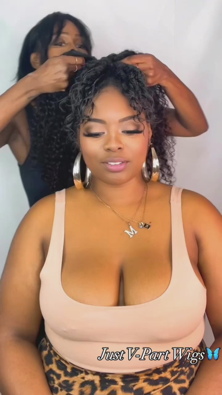 V-Part Wig Kinky Curly