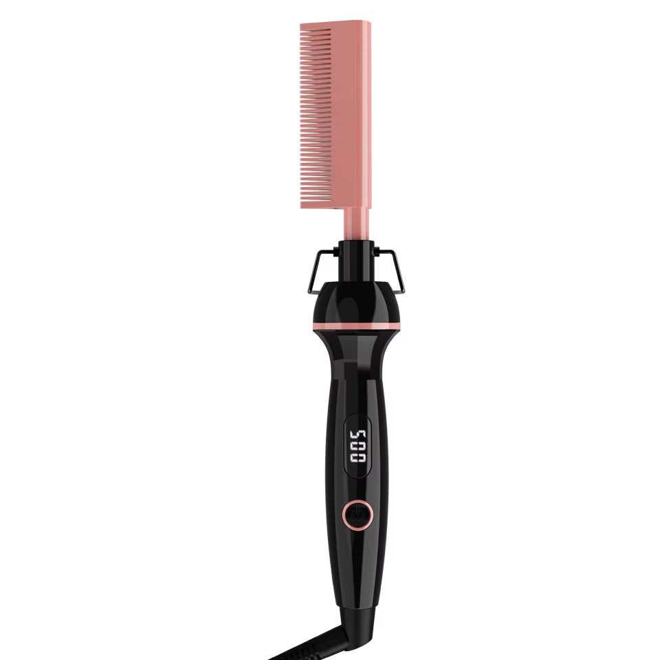 Love Hair Digital Hot Comb with Removable Anti-Scald Sleeve